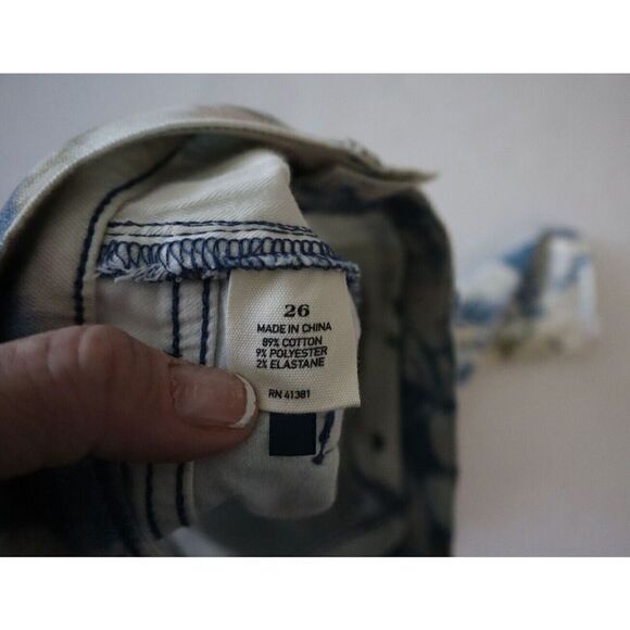 Polo Ralph Lauren Women's Sz 26 Floral Print Emma Tompkins Skinny Jeans - Picture 6 of 15